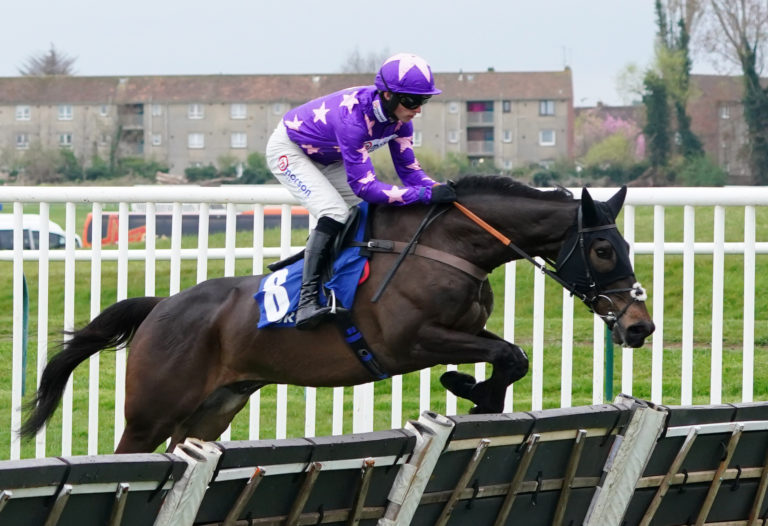 Rubaud in action at Ayr last season