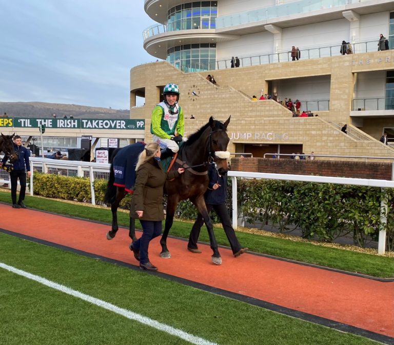 Isaac Des Obeaux ran with credit at Cheltenham in January