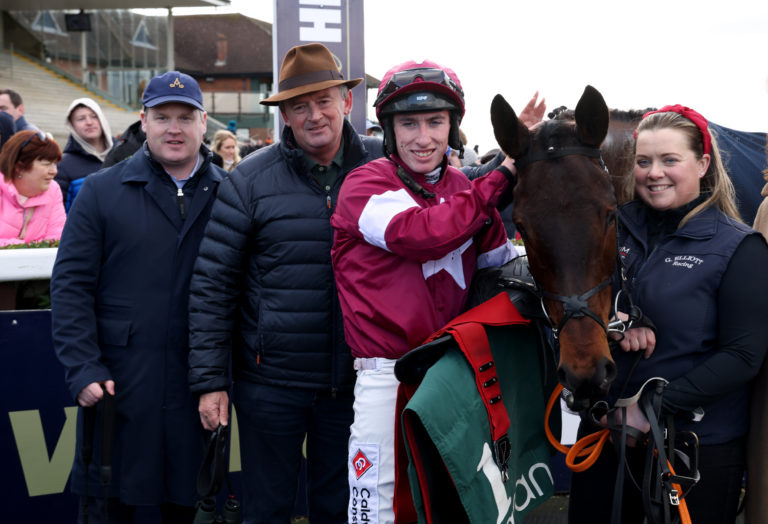 Brighterdaysahead with connections following her latest win at Navan
