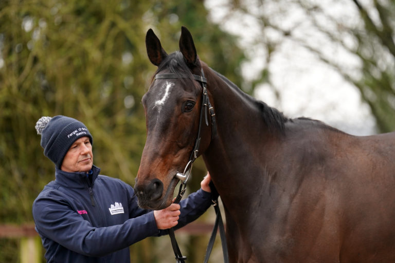 A stablehand with Dysart Enos