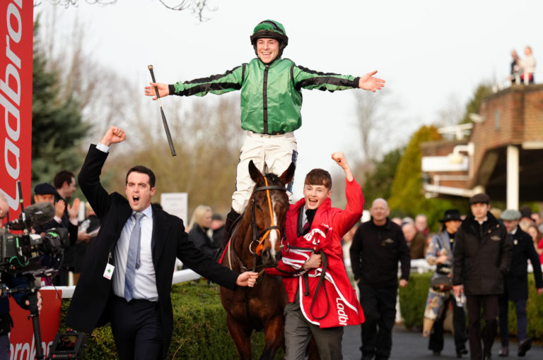 Gavin Sheehan rode Hewick to win the King George