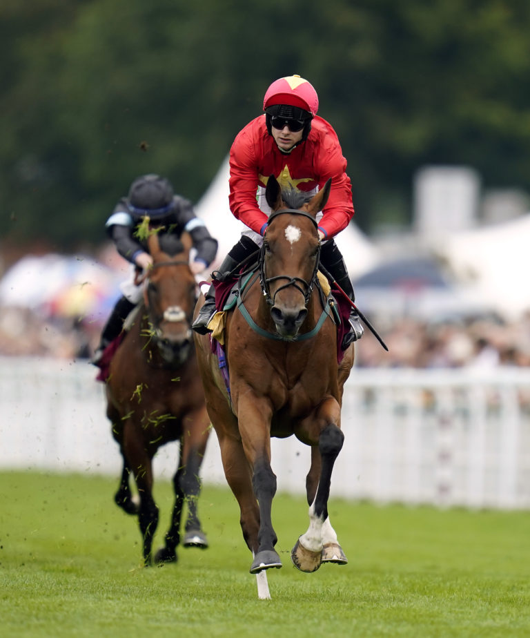 Highfield Princess winning the King George Qatar Stakes
