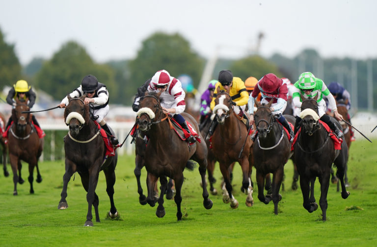 Significantly (left) finishing second in the Betfred Portland during the Betfred St Leger Festival at Doncaster