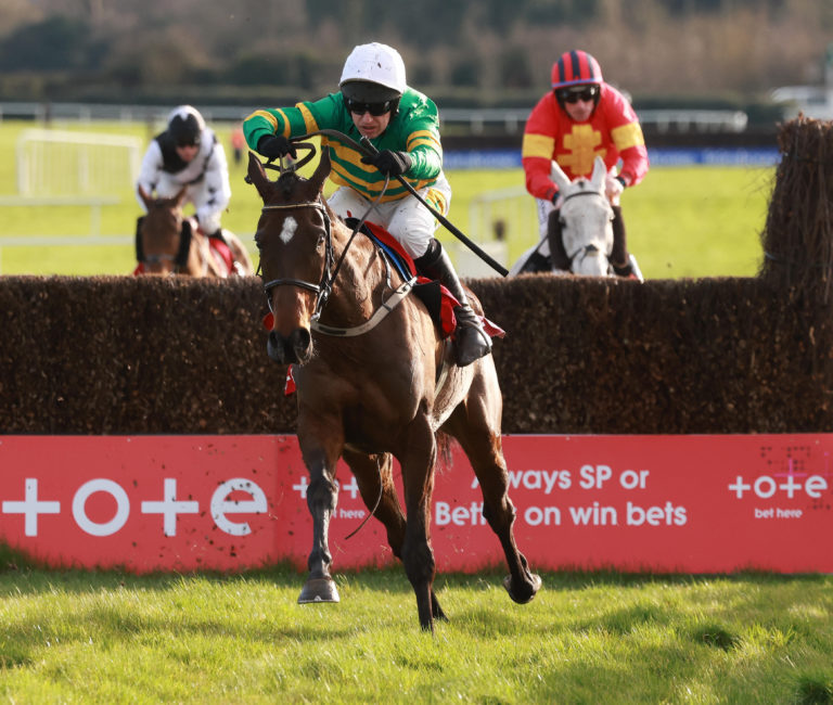 I Am Maximus winning at Fairyhouse with Vanillier in second