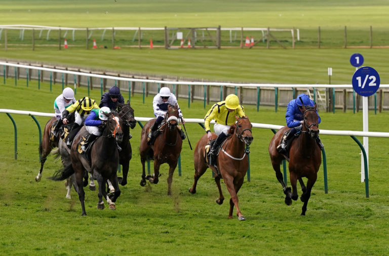 Pretty Crystal held off Dance Sequence to claim the 1000 Guineas