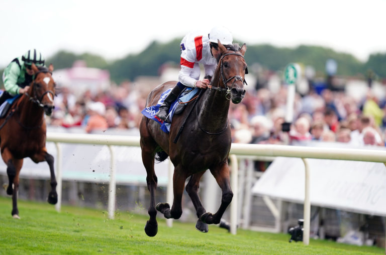 Deauville Legend winning the Great Voltigeur in 2022