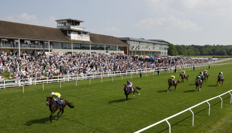 Ambiente Friendly streaks clear to win the Lingfield Derby Trial