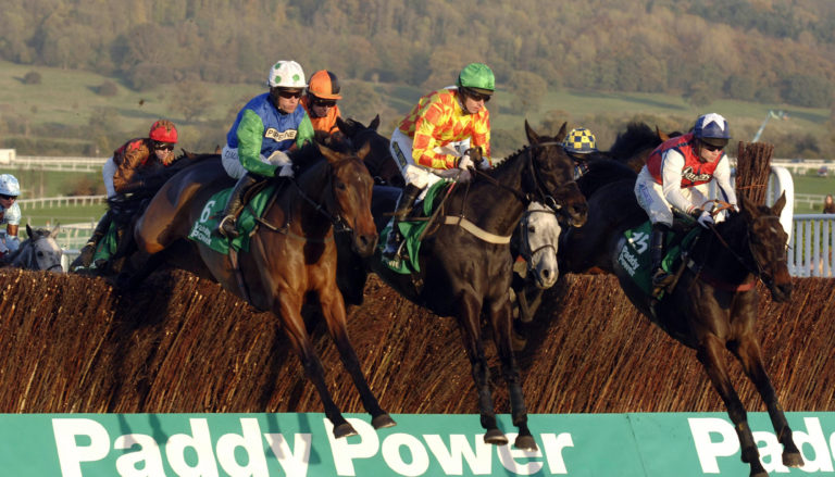 Lord Sam (green hat) won at the Punchestown Festival for Dartnall