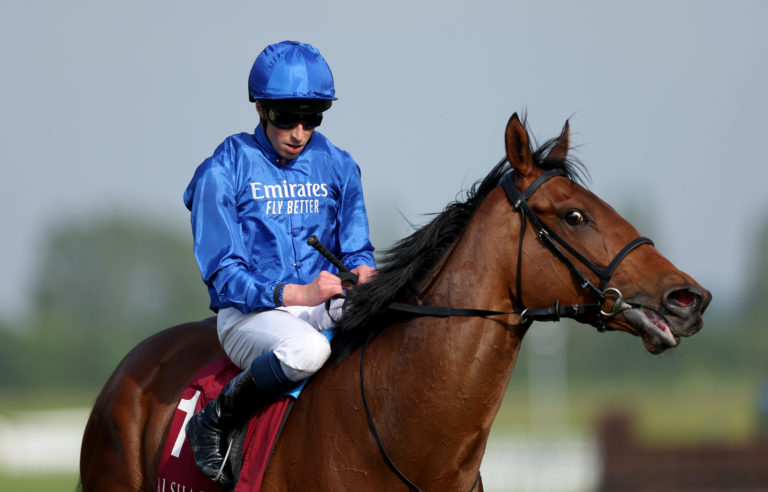 Diamond Rain and William Buick after winning at Newbury 