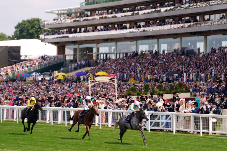 Docklands (centre) ran a tremendous race in the Queen Anne at Royal Ascot