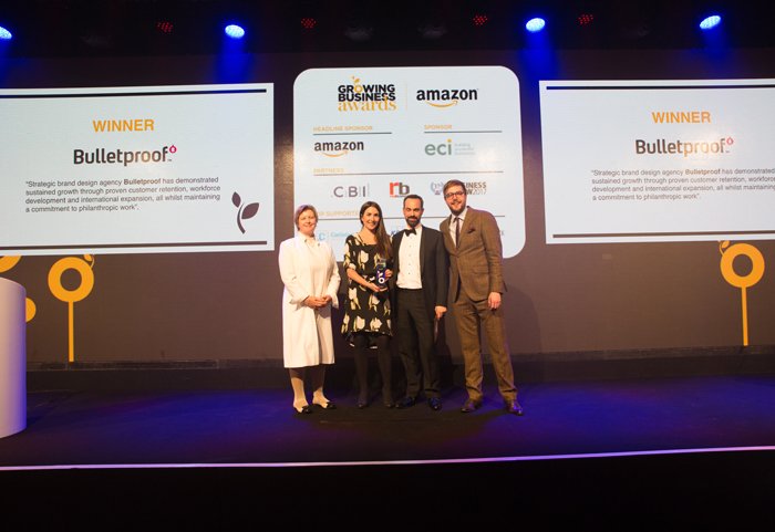 Bulletproof at the Growing Business Awards