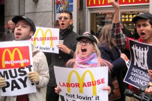 McDonald's work strike