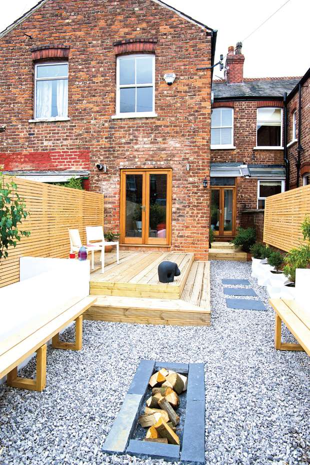 Remodelled garden to terraced house