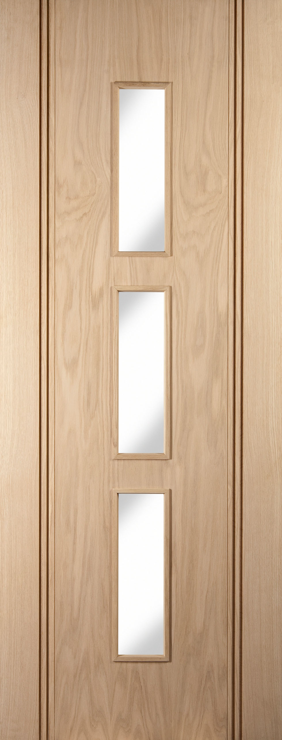 Contemporary Internal Doors Real Homes Made From American White Oak Veneer With Stylish Vertical Grooves And Glazed Panels The Stanton Clear Door Jeld Wen Suits Both Modern Older