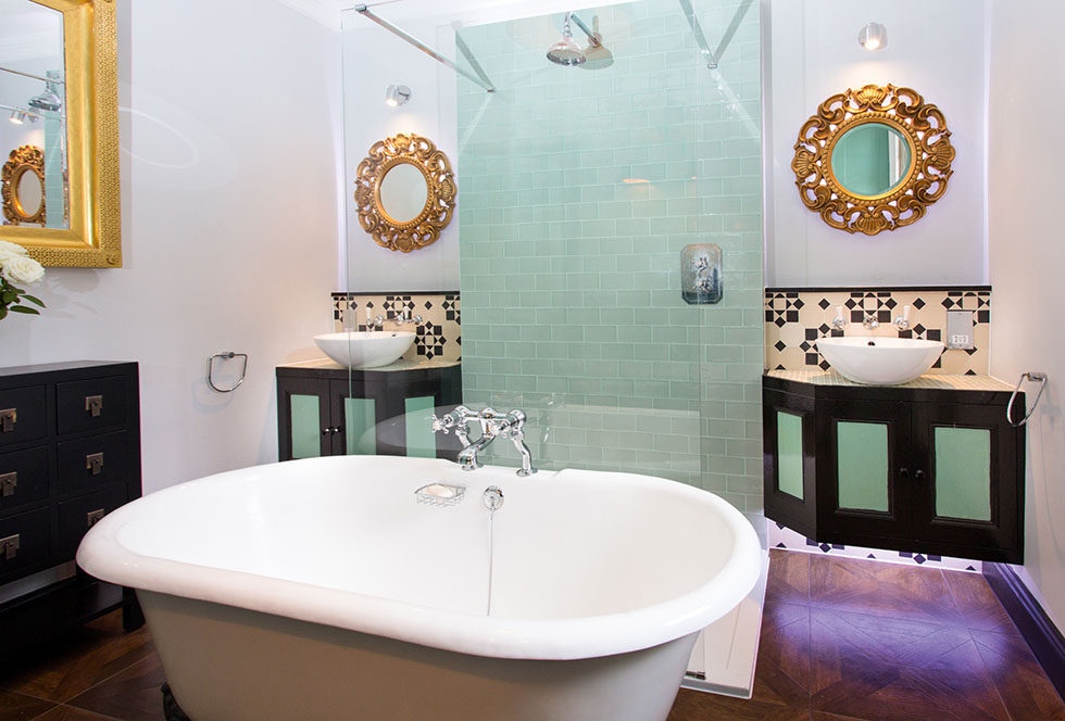 Redesigned eclectic bathroom Real Homes