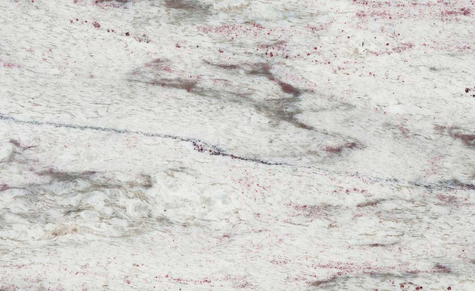 polished granite worktops in showflake