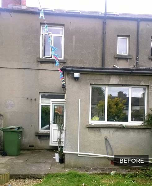1920s house before extension work