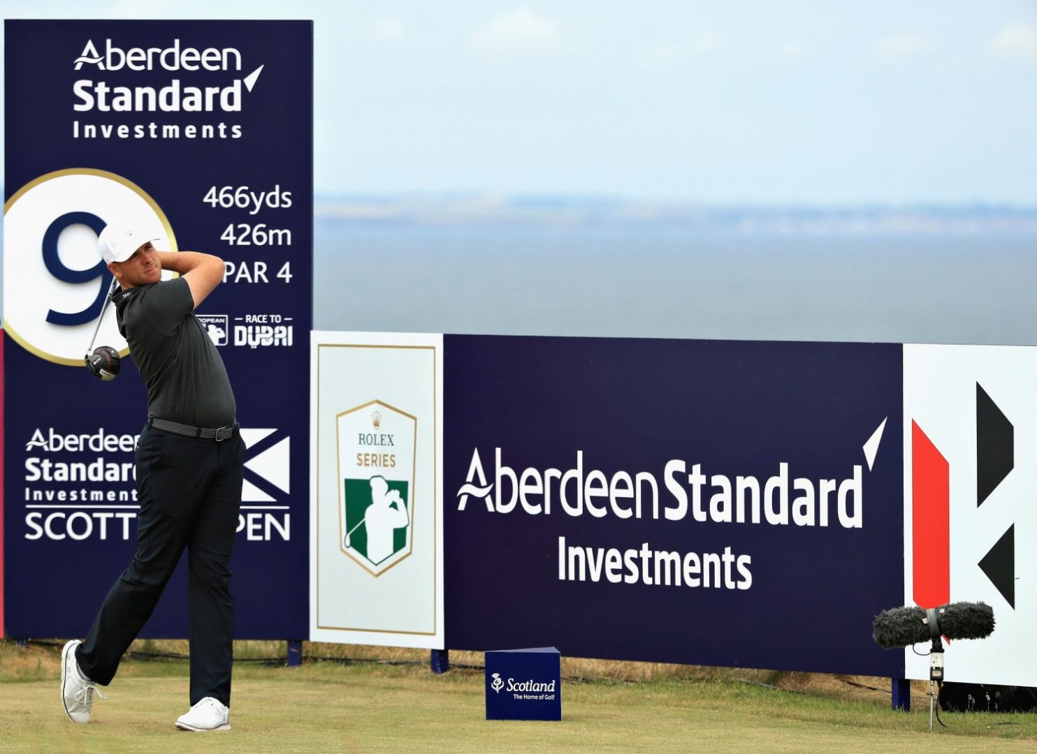GULLANE, SCOTLAND - JULY 12: Luke List of USA takes his tee shot on hole nine during day one of the Aberdeen Standard Investments Scottish Open at Gullane Golf Course on July 12, 2018 in Gullane, Scotland. (Photo by Andrew Redington/Getty Images)