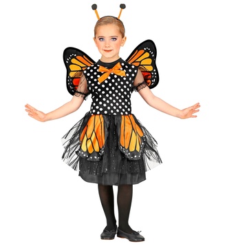 ORANGE Sequin Drag Queen butterfly Halloween GLAM dress