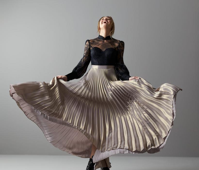 Luxor Skirt Gold & Bespoke Top