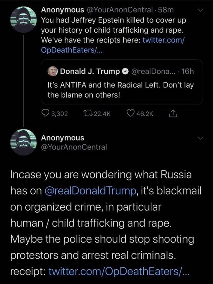 Screen Shot Anonymous Links Trump And Naomi Campbell To Epstein