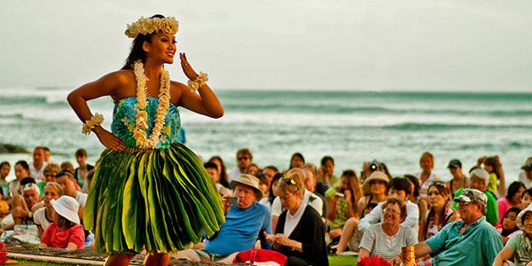 Coconut Bra Lei Flowers Grass Skirt Cool Luau Men's T-Shirt