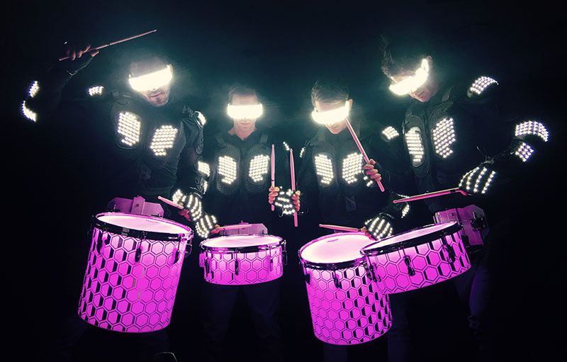Official LED Drummers for the NHL Vegas Golden Knights Launch in Dubai