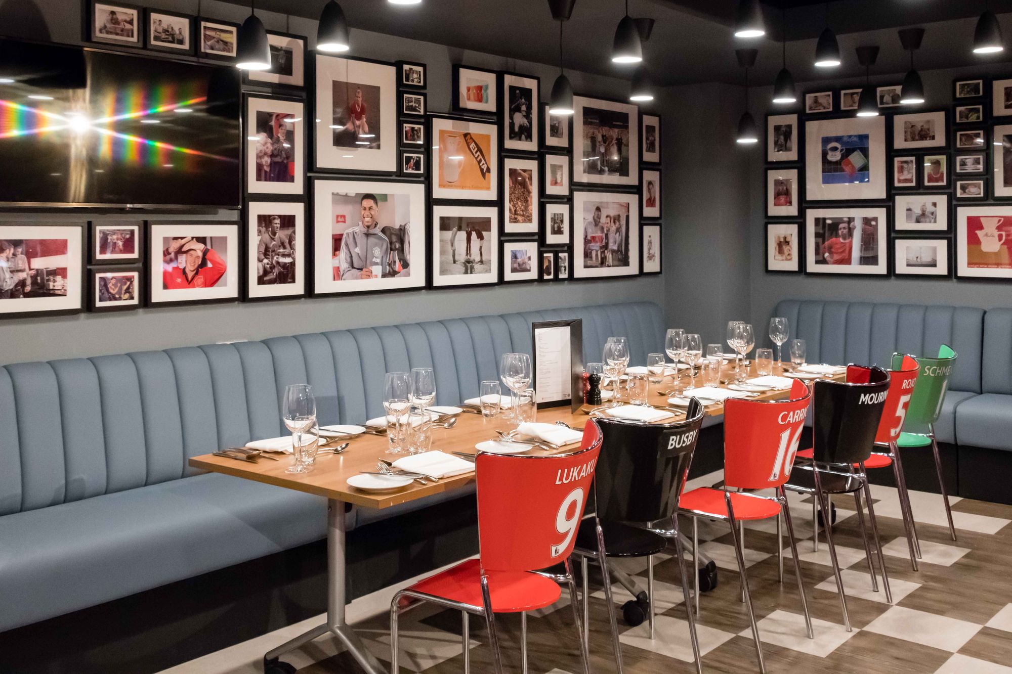 Red Cafe dining hospitality at Manchester United FC