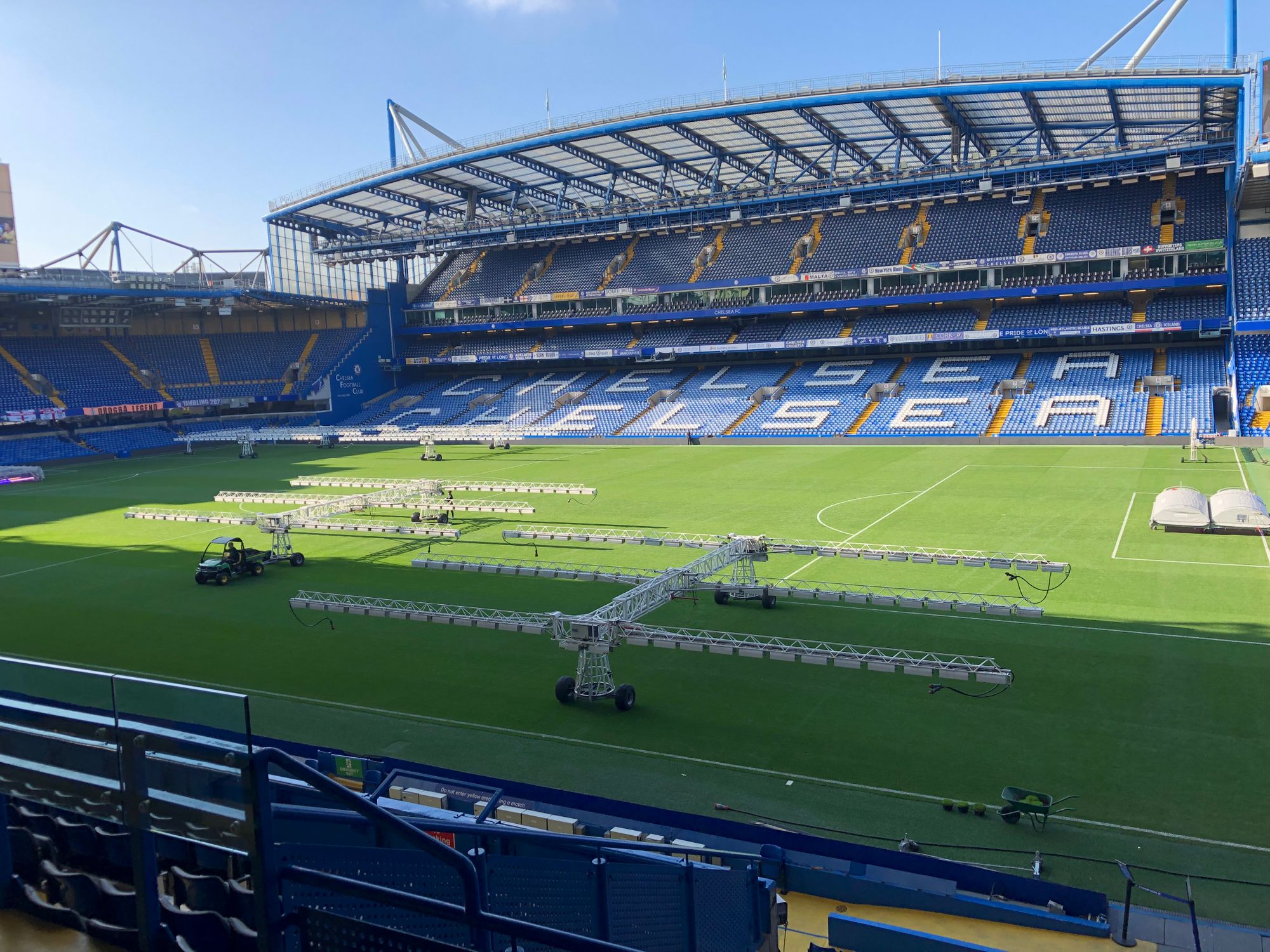 Stamford Bridge premium seats view of pitch 