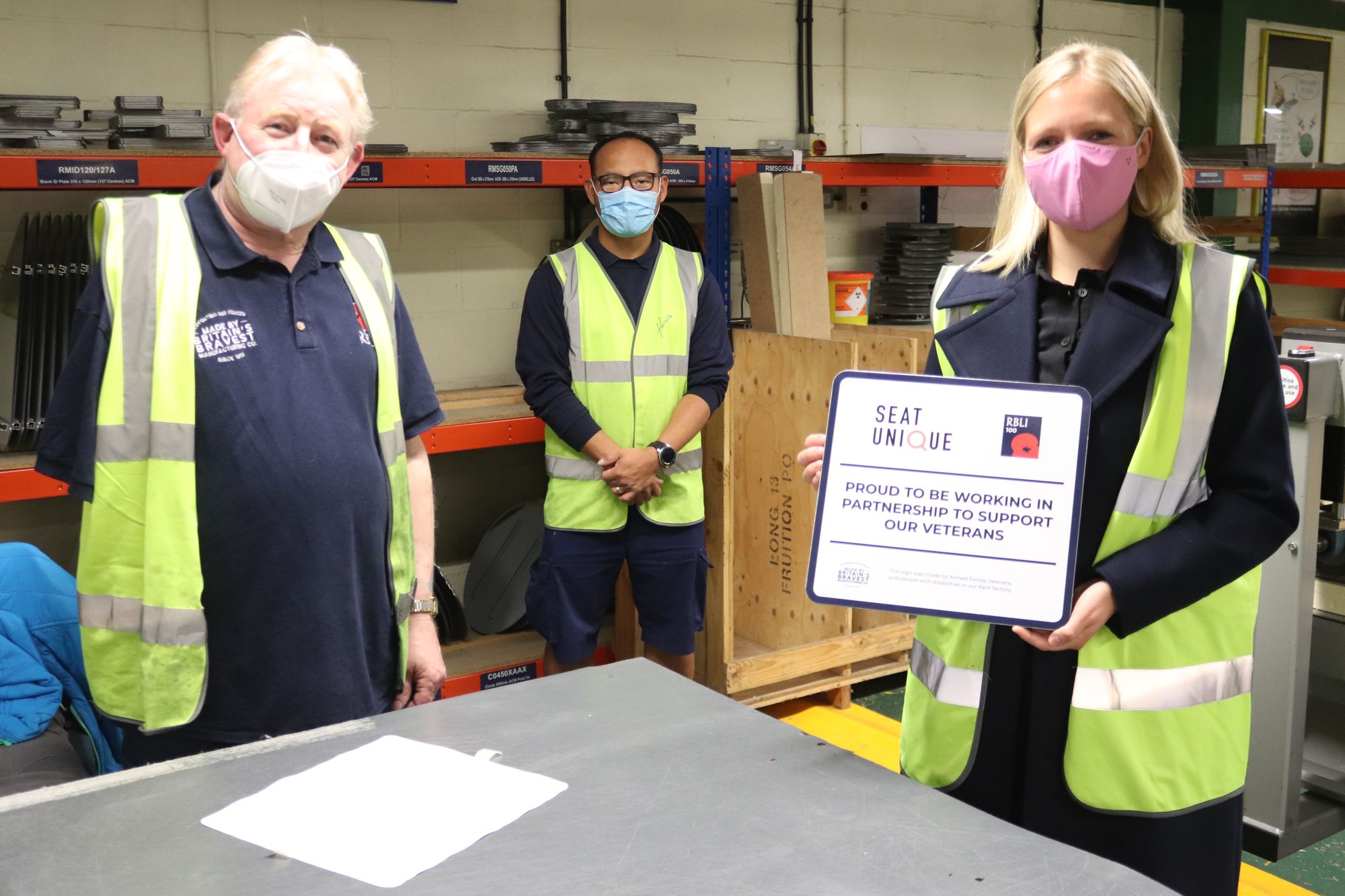 Seat Unique visits Britain’s Bravest Manufacturing Company