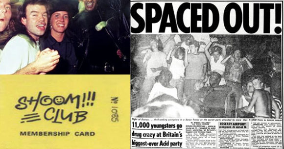 Oakey at Shoom in 1987 and the famous Sun Newspaper headline
