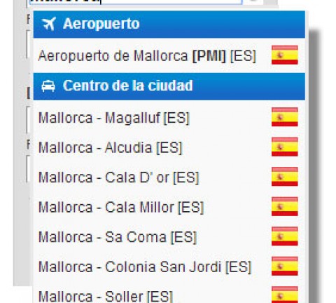 Cambiar localidad de alquiler en Mallorca