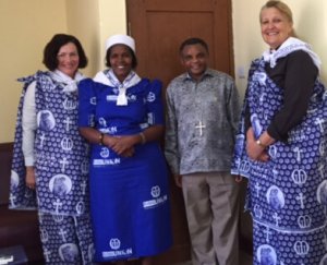 Archbishop-Jacob-Erasto-Chimeledya,-Mothers’-Union-Provincial--coordinator,-Margaret-Masawa,-Anglican-Alliance-Co-Director,-Revd-Rachel-Carnegie,-and-Alliance-intern,-Della-Wager-Wells