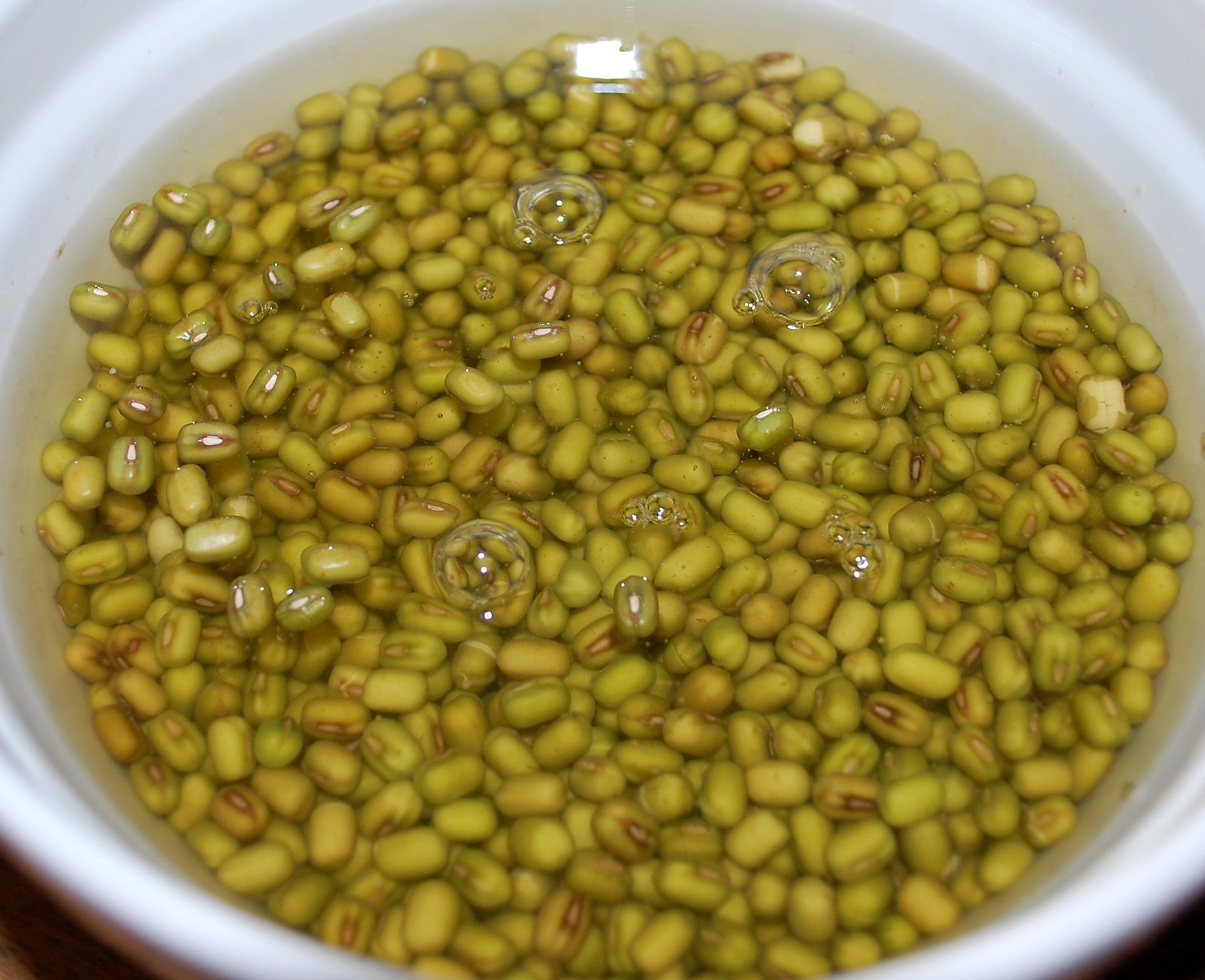 Soak The Mung Beans In Water Overnight