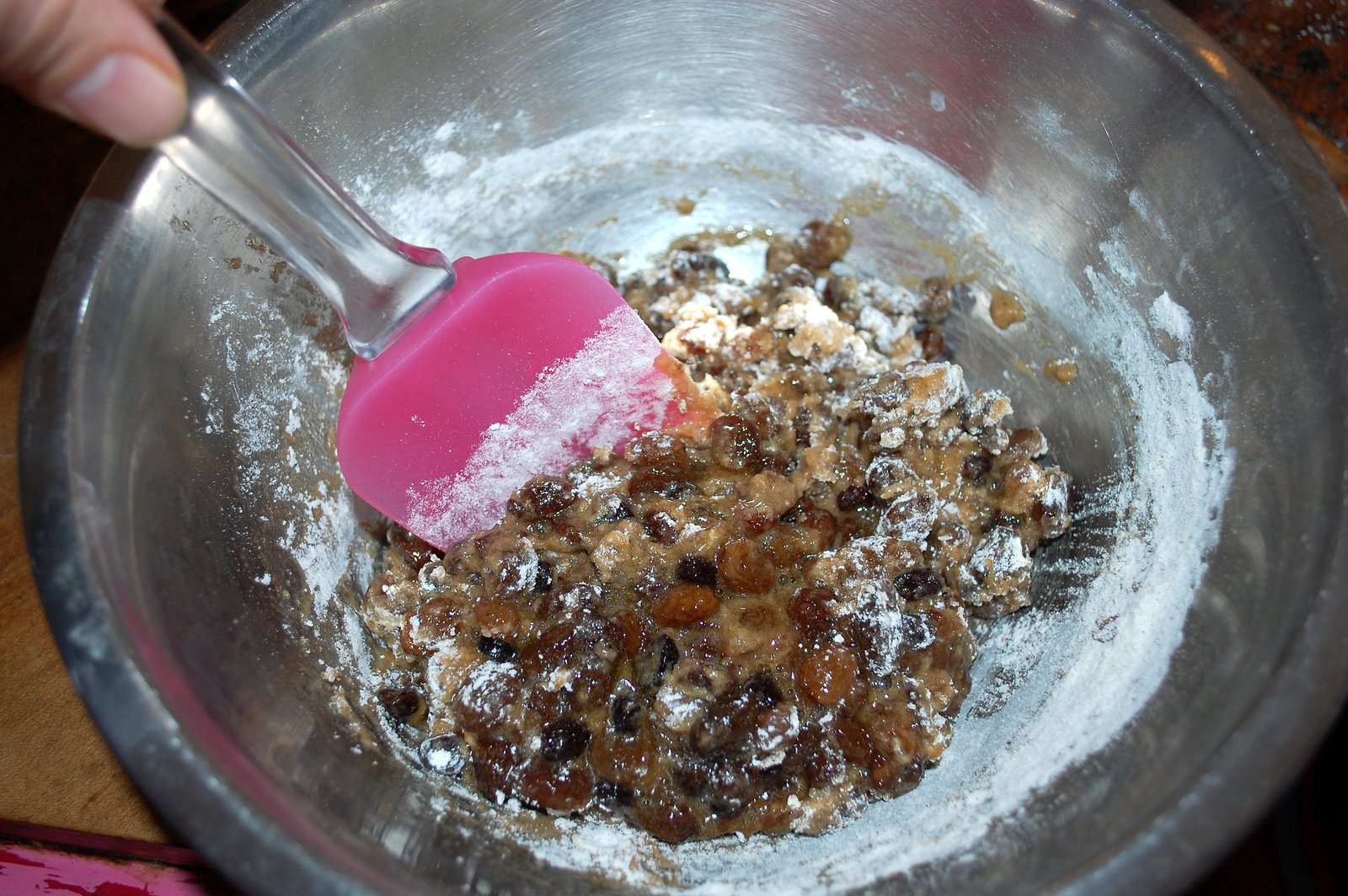 Stirring Up The Fruit Bread Mix