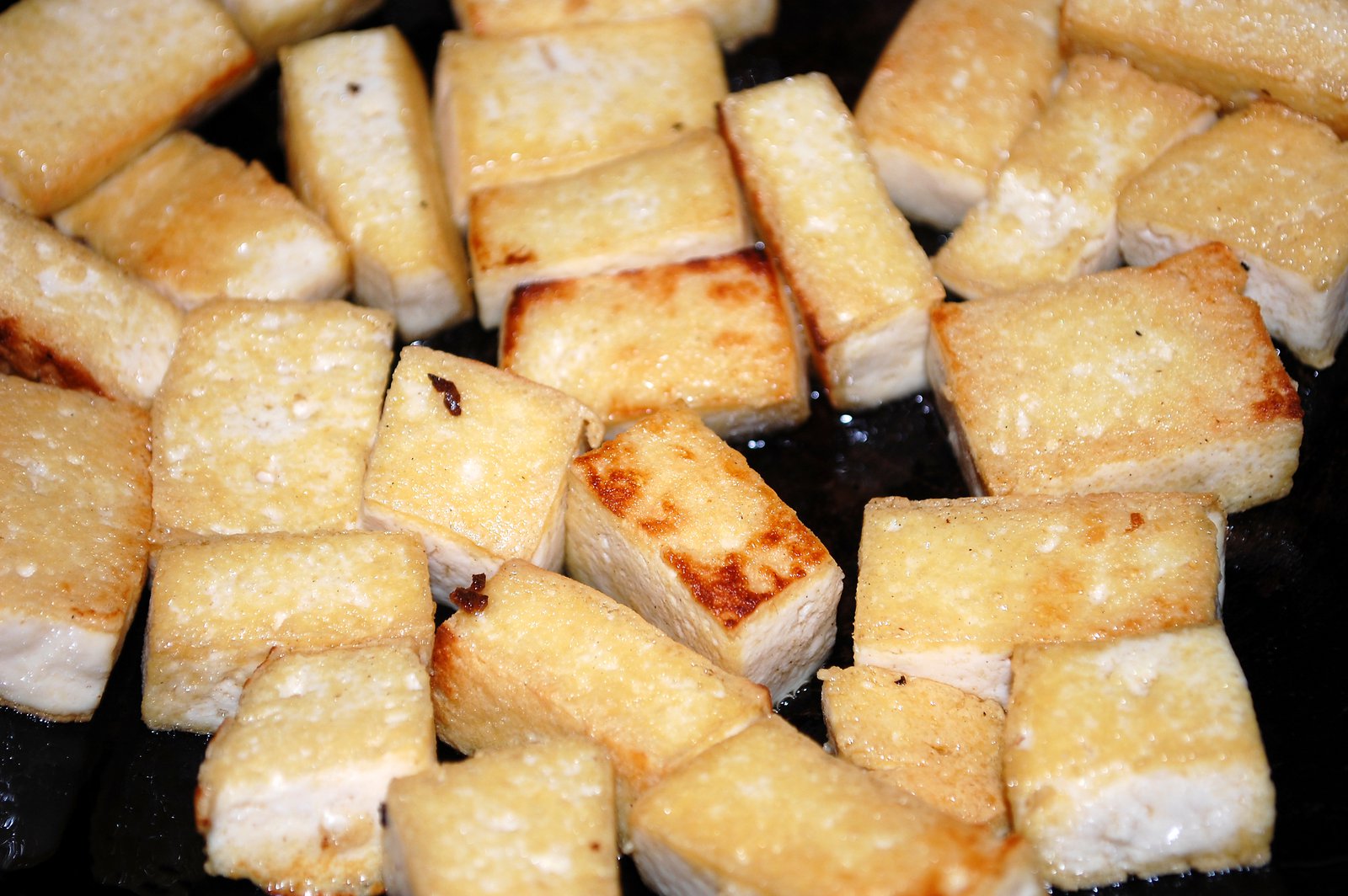 Until The Tofu Is A Golden Brown Colour