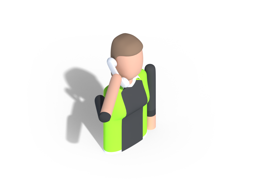 Man on the phone