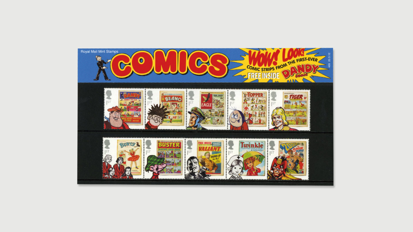 Comic Book Stamps Royal Mail Design The Chase