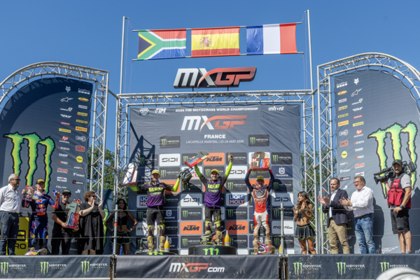 Camden McLellan (l) and Guillem Farres (r): Triumph Clinches First Ever MX2 Grand Prix One-Two With TF 250-X