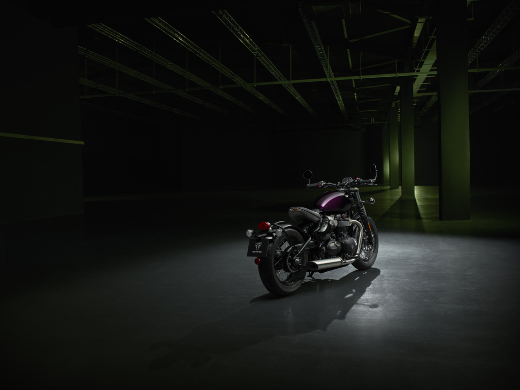 Bonneville Bobber Purple Stealth Edition