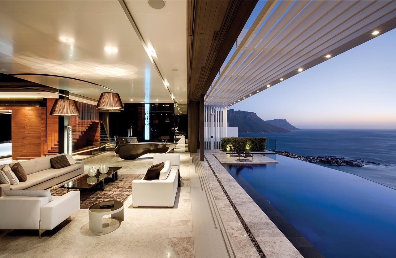 Lion's Head villa-living and pool-CapeTown-Luxury-Travel-Book-UltraVilla