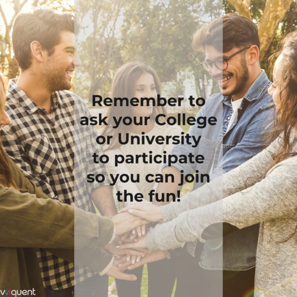join-in Ask your college or university to participate so you can apply for the Voquent Voice Acting Scholarship.