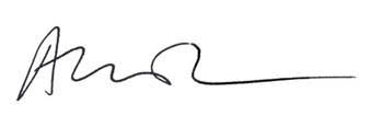 Alex Dacre's signature