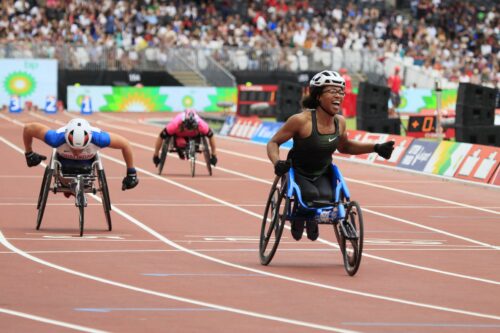 Kare Adenegan sets a new world record at the 2018 Anniversary Games. Photo: MV4R Photography.