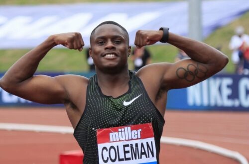 Christian Coleman at the 2018 Birmingham Diamond League. Photo: MV4R Photography.