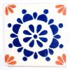 rocio blue and terracotta hand made tiles.
