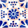 lace blue terracotta