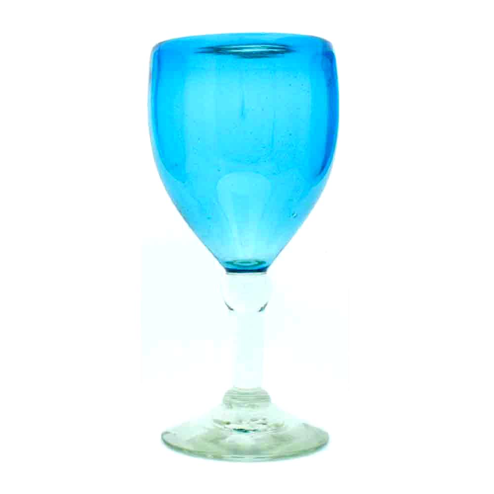 Turquoise wine glass Milagros