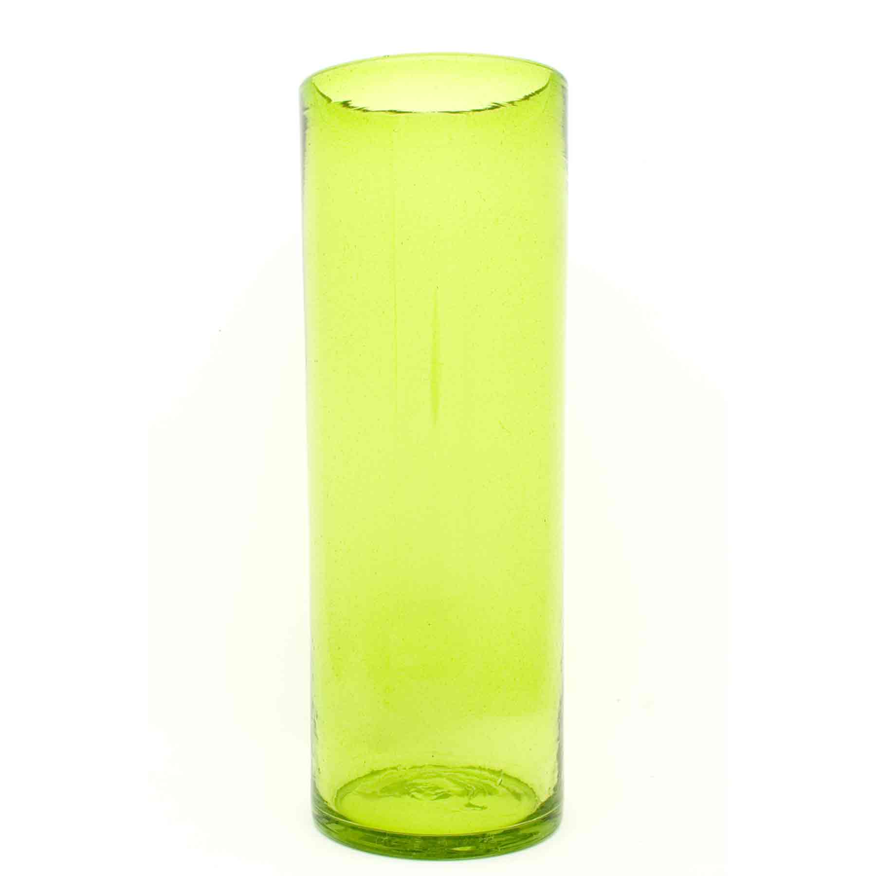 Lime green straight vase large Milagros