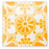 yellow lace tile